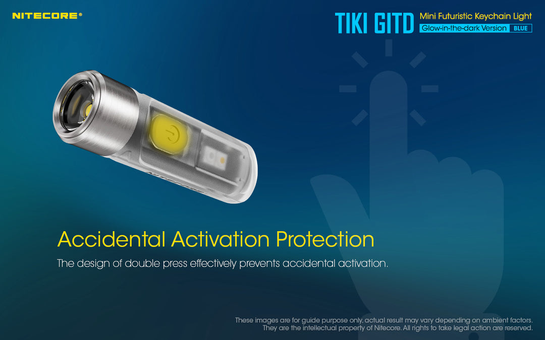 TIKI (BLUE Glow In The Dark) - 300 lumens