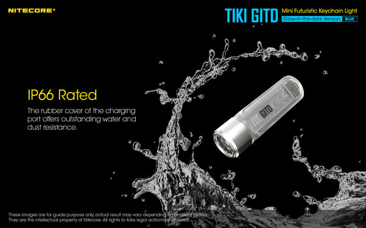 TIKI (BLUE Glow In The Dark) - 300 lumens