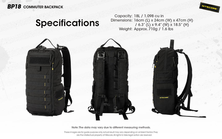 BP18 Modular Backpack - 18L Capacity