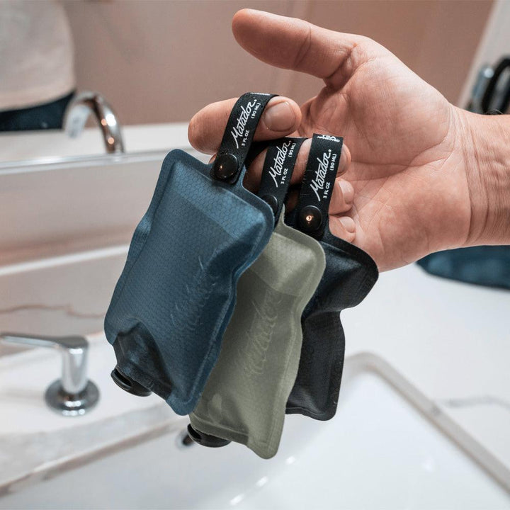 FlatPak™ Toiletry Bottles - 3 Pack (Multi-Colour) - Nitecore Singapore